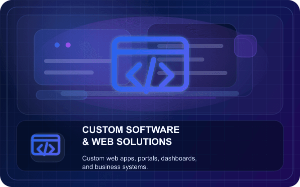 Custom Software & Web Solutions illustration