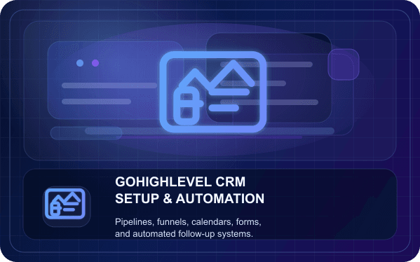 GoHighLevel CRM Setup & Automation illustration