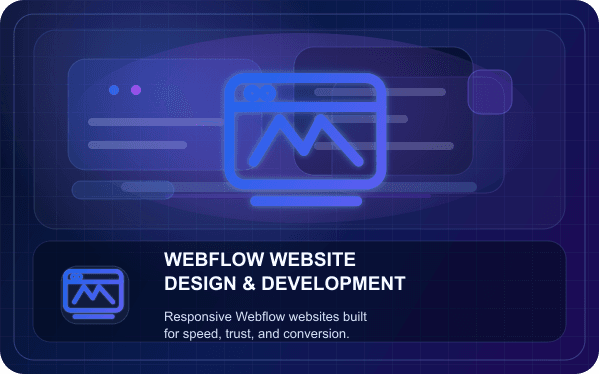 Webflow Website Design & Development illustration