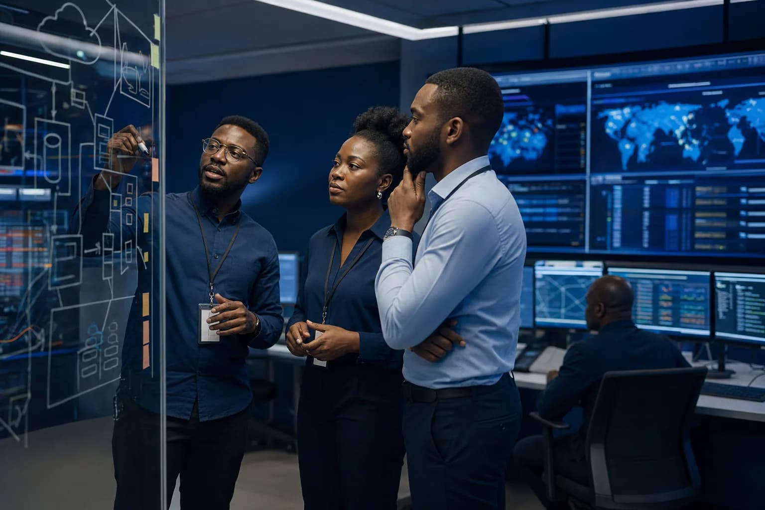 Technology team mapping infrastructure controls