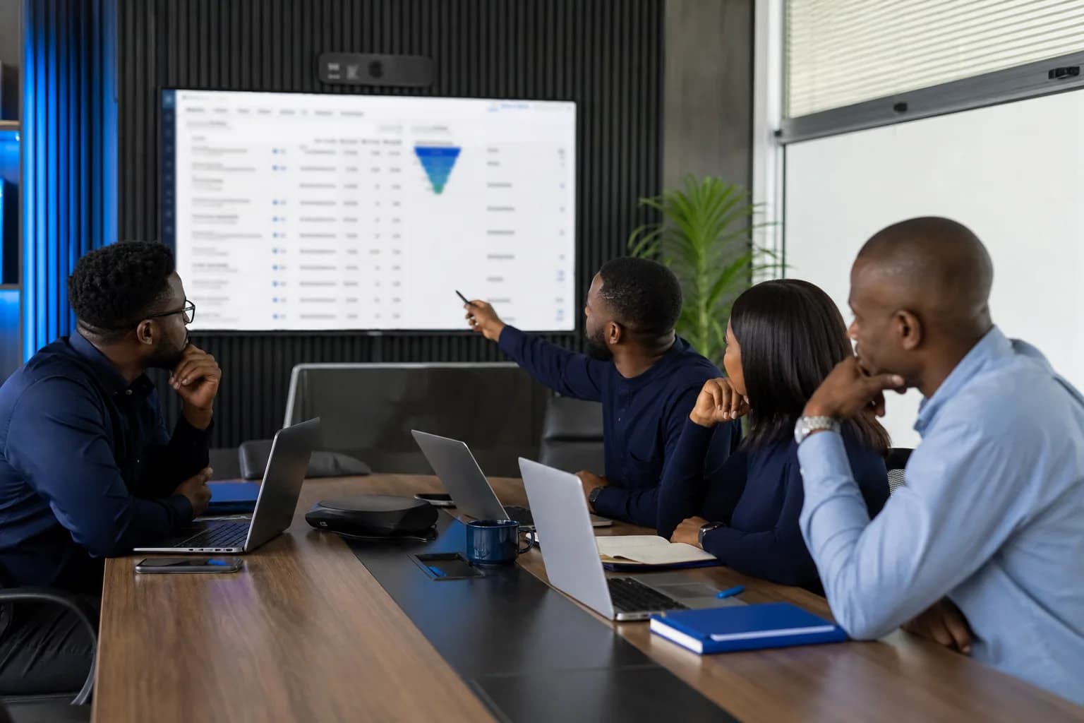 Nigerian CRM support team reviewing pipeline ownership and workflow health